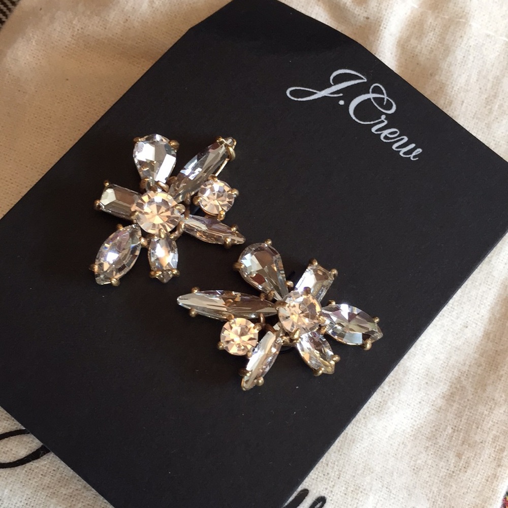 JCREW GEM BURST EARRINGS NWT